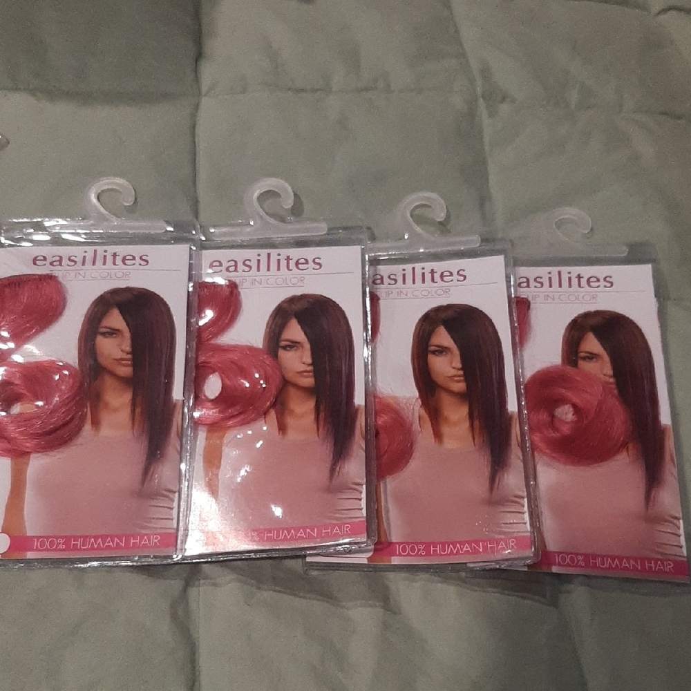Pink Hair Extensions 4 Piece For 25$